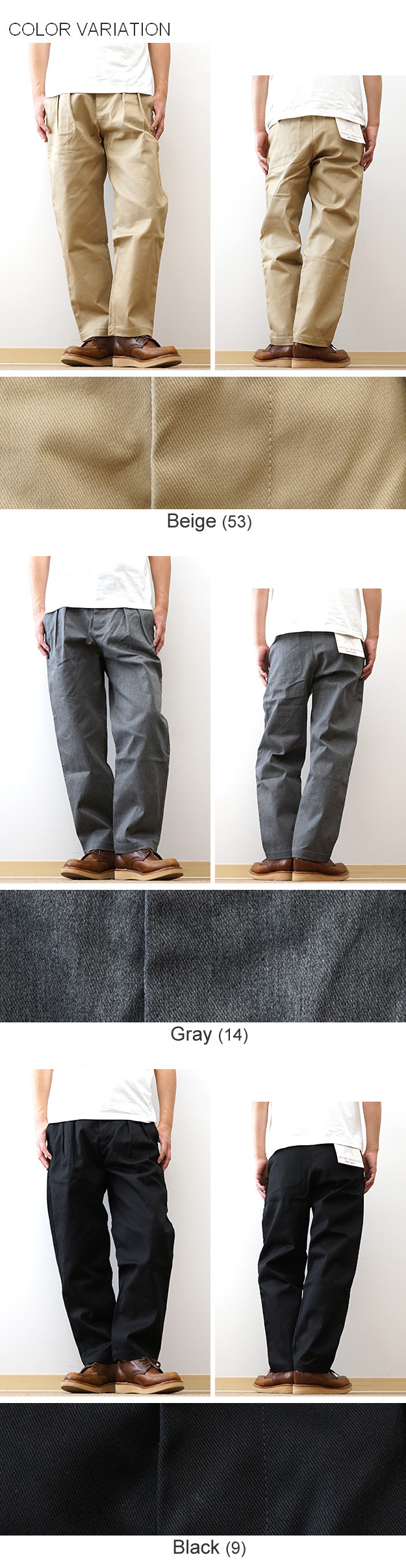 Schott N.Y.C（ショット） Schott TC 2タック ワイドパンツ メンズ