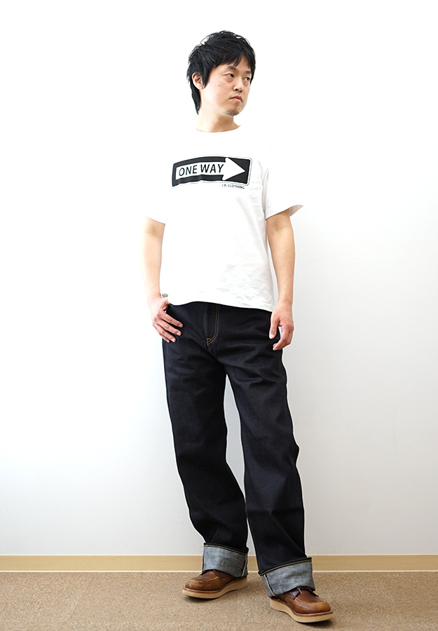 桃太郎ジーンズ ワイドデニムパンツ 桃太郎ジーンズ（MOMOTARO JEANS） スタンダード ワイド ジーンズ