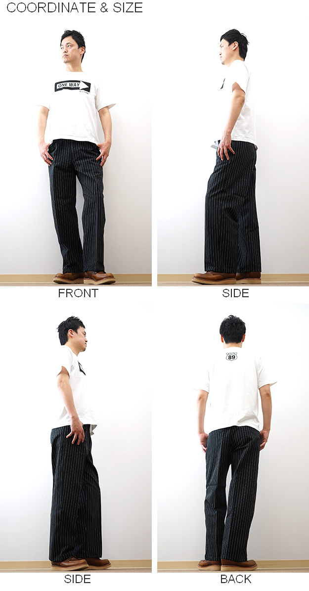 Schott N.Y.C（ショット） Schott ストライプ フリスコパンツ メンズ