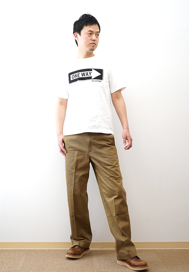 ☆良品 ジョウンド コットンツイル チノパン 白 トラウザー ワークパンツ Schott N.Y.C（ショット） Schott チノ トラウザーズ ワークパンツ