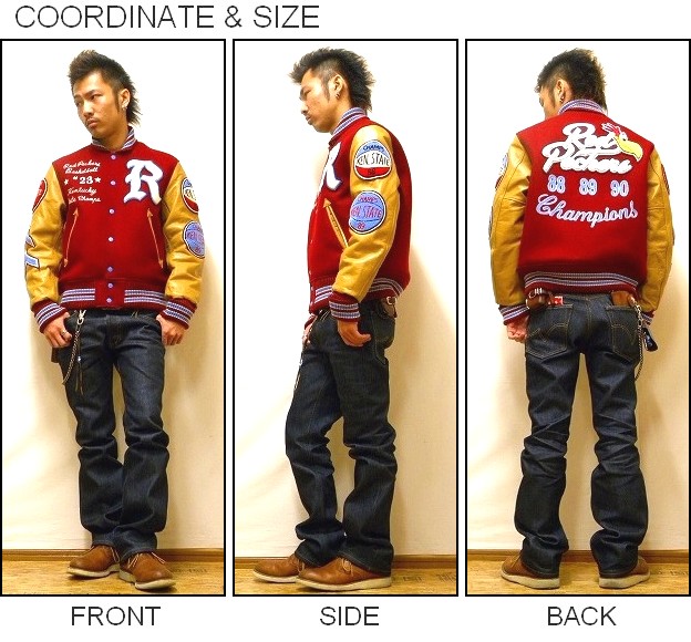 WHITESVILLE（ホワイツビル） 『RED PECKERS』 スタジアムジャンパー