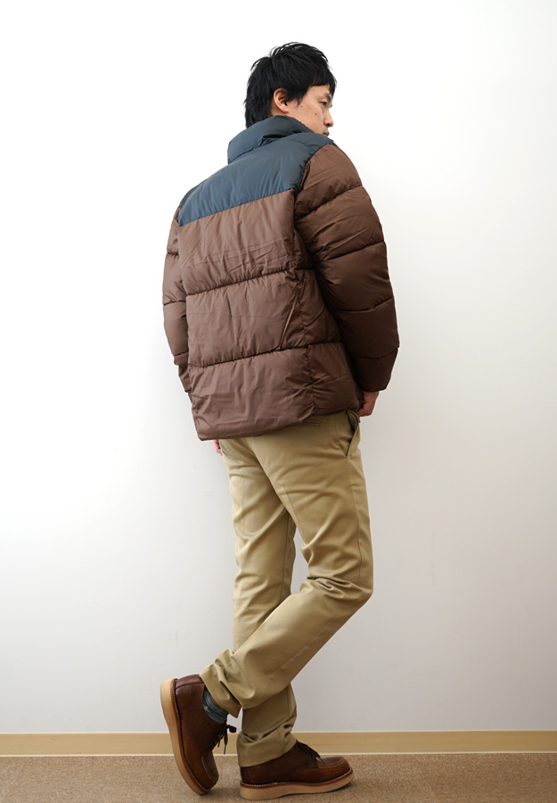 コロンビア hooded puffer jacket ダークブラウン　ピンク　M コロンビア hooded puffer jacket ダークブラウン ピンク M Columbia