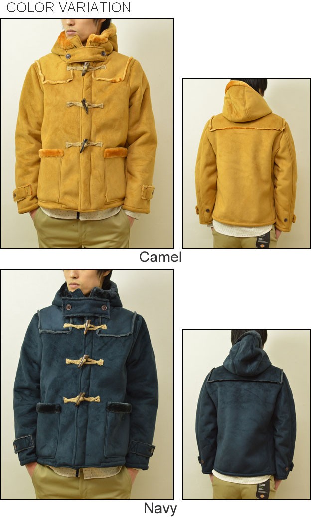 Revo.（レヴォ） フェイクムートン ショートダッフルコート トグル