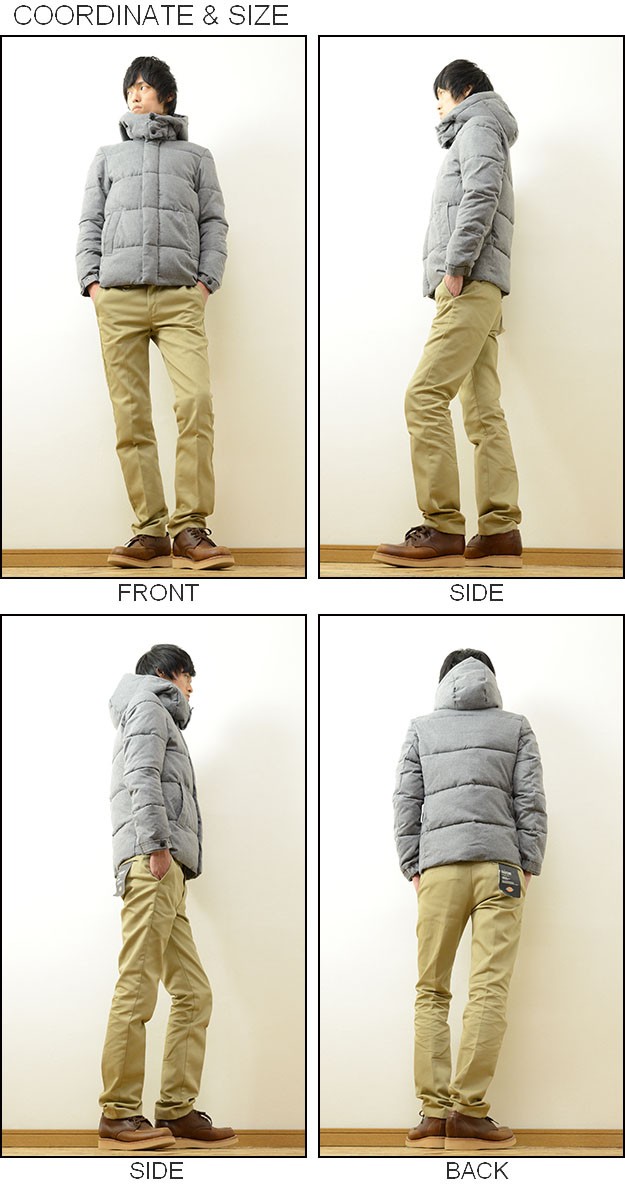 SLICK（スリック） 中綿 ダウンジャケット メンズ フード カモフラ