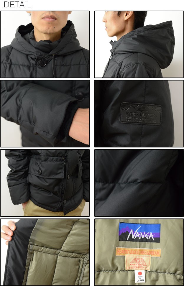 KRIFF MAYER（クリフメイヤー） × NANGA ナンガ フード付き ショート
