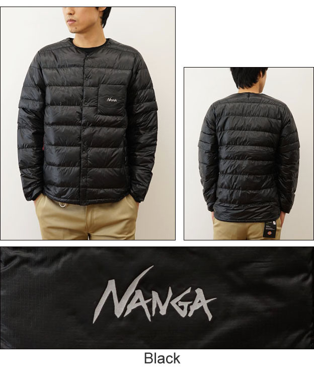 NANGA ナンガ INNER DOWN CARDIGAN DETACHABLE SLEEVE インナー ダウン