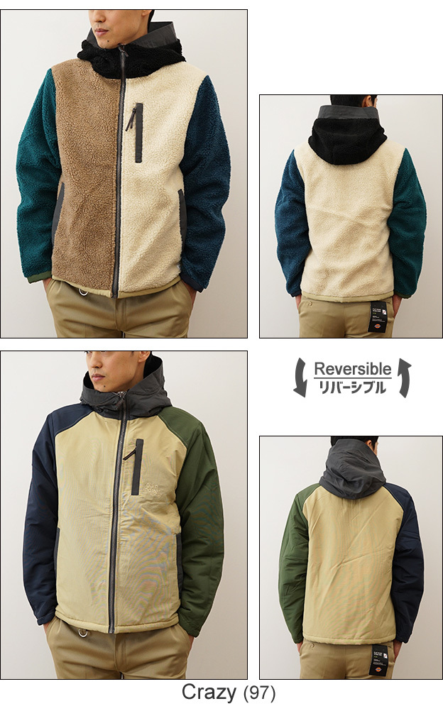 gym master（ジムマスター） リバーシブル マウンテン パーカー メンズ