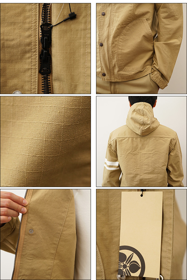桃太郎ジーンズ（MOMOTARO JEANS） GTB リップストップ ジップアップ