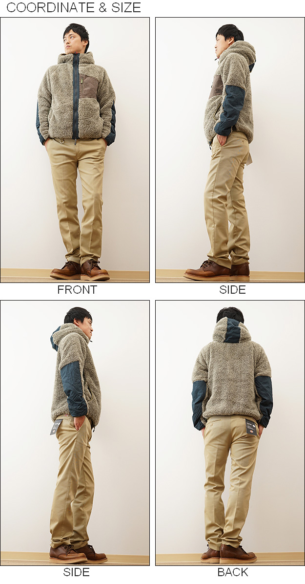 KRIFF MAYER クリフメイヤー シャギー ボア フリース ジャケット フード メンズ パーカー アウトドア キャンプ マンパ 秋冬 コーデ 大きい サイズ XL 2214401 | KRIFF MAYER | 01