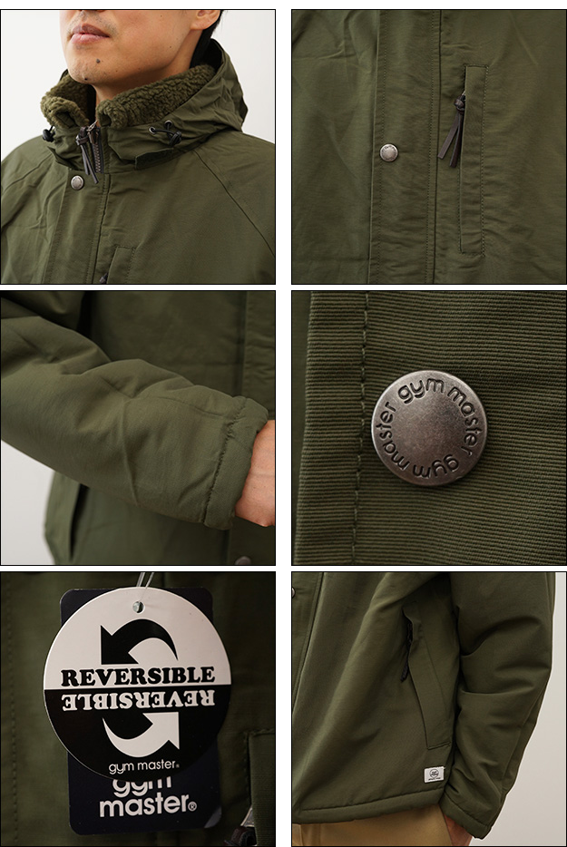 gym master（ジムマスター） マンパ リバーシブル マウンテン パーカー