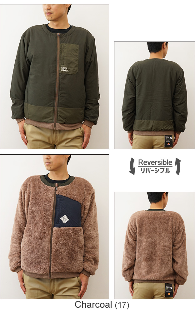 KRIFF MAYER クリフメイヤー ひっくり ジャケット ノーカラー メンズ レディース オーバーサイズ ビッグシルエット 大きい フリース 秋 冬 コーデ 2319301 | KRIFF MAYER | 07