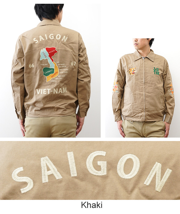 SALE新品緑Mヒューストン レザースリーブベトナム刺繍 メルトンスタジャン SALE 新品 緑Mヒューストン レザースリーブ ベトナム刺繍メルトン