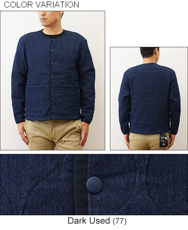 ROKX（ロックス） デニム キルト カーディガン インナーダウン