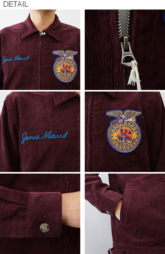 HOUSTON（ヒューストン） ジャケット コーデュロイ エンブロイダリー