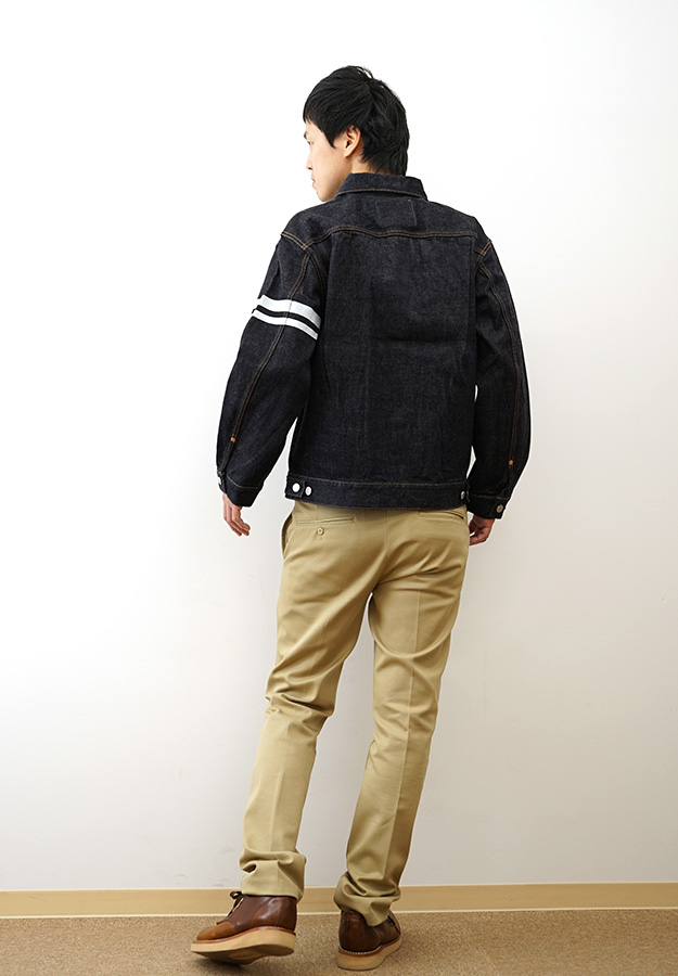MOMOTARO JEANS 桃太郎ジーンズ クラシック デニム ジャケット 15.7oz メンズ ワンウォッシュ Gジャン アメカジ 定番 出陣ライン 日本製 岡山 児島 MMGJ0102の画像