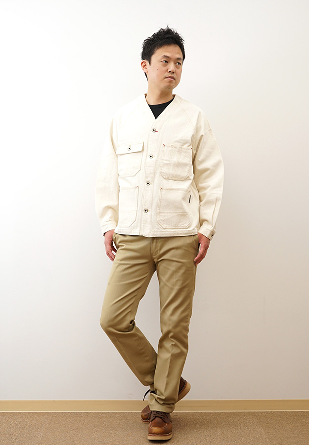 KRIFF MAYER（クリフメイヤー） ノーカラー カバーオール デニム