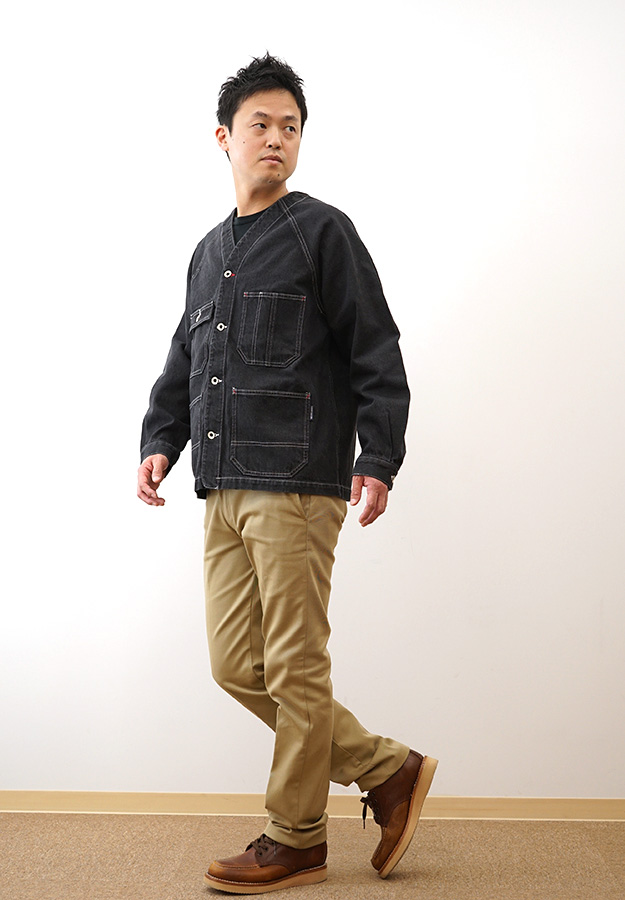 KRIFF MAYER（クリフメイヤー） ノーカラー カバーオール デニム