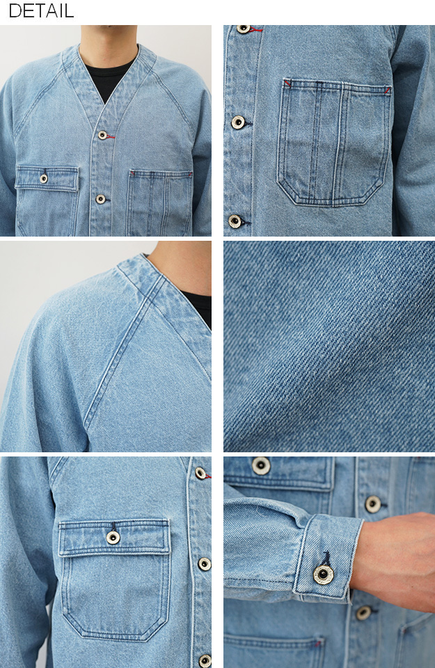 KRIFF MAYER（クリフメイヤー） ノーカラー カバーオール デニム