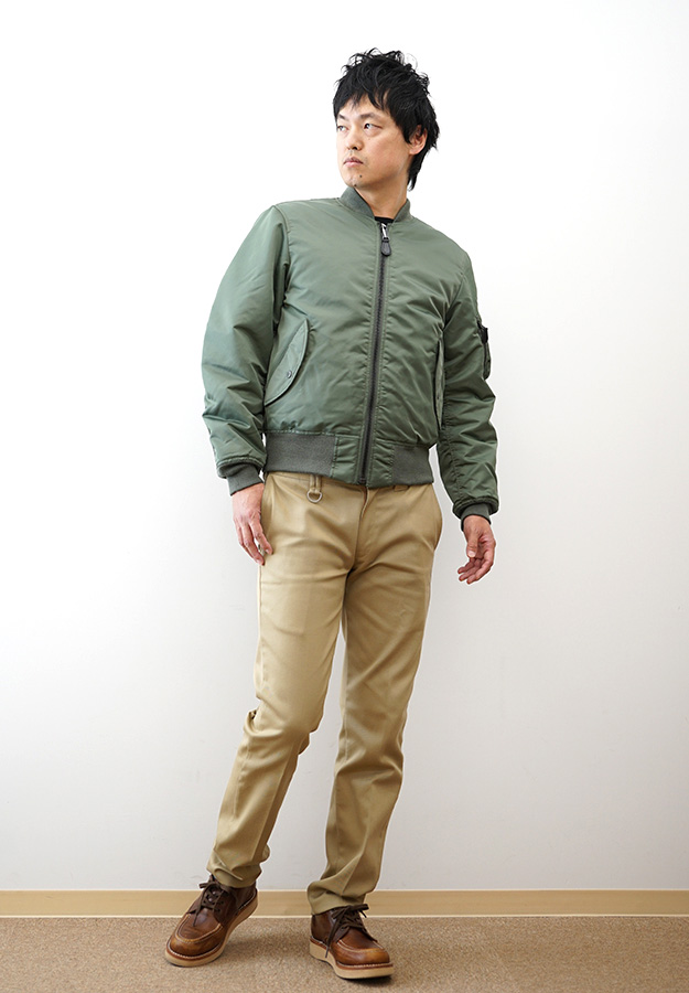 AVIREX（アヴィレックス） MA-1 COMMERCIAL LOGO フライトジャケット