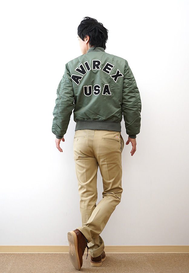 AVIREX（アヴィレックス） MA-1 COMMERCIAL LOGO フライトジャケット
