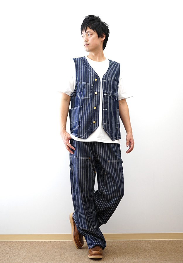 HOUSTON（ヒューストン） ワークベスト メンズ 12オンス ウォバッシュ