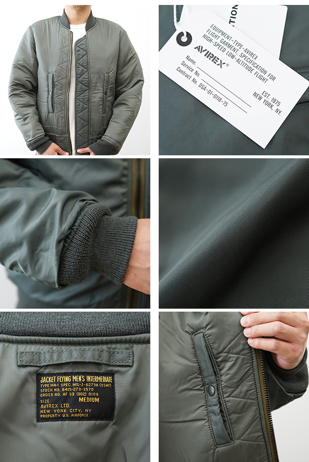 AVIREX（アヴィレックス） MA-1 VINTAGE フライトジャケット メンズ