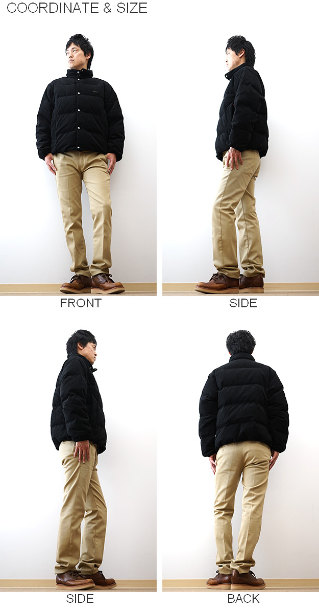 ガ*ム様 ナンガ　コーデュロイ ダウンジャケット　Lサイズ　アイボリー　NANG NANGA（ナンガ） CORDUROY SHORT DOWN JACKET W コーデュロイショート