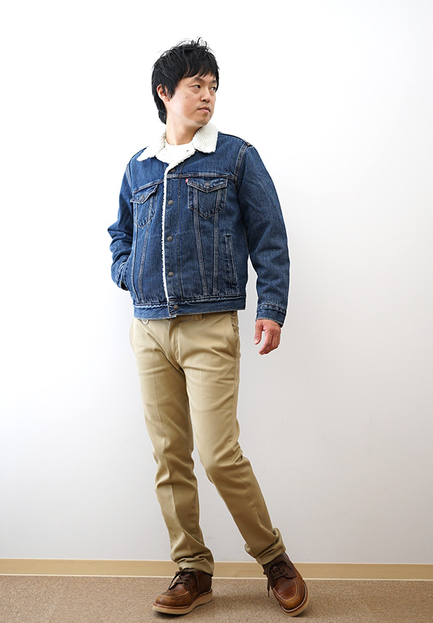 Levi's（リーバイス） TYPE3 シェルパ トラッカー ジャケット デニム