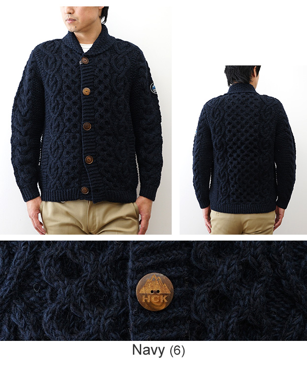手編み ショ−ル カ−ディガン HIMALAYAN CLIMBER'S HAND-KNIT