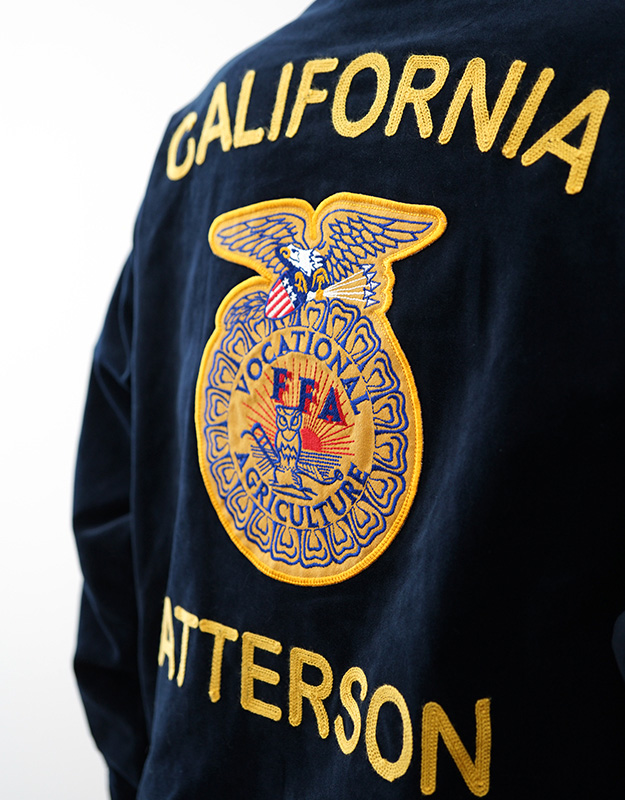 HOUSTON ヒューストン コットン 別珍 FFA ジャケット メンズ 100% アメカジ ミリタリー アウター ブルゾン アメリカ ビンテージ 古着風 おしゃれ 刺繍 黒 51509 | HOUSTON | 07