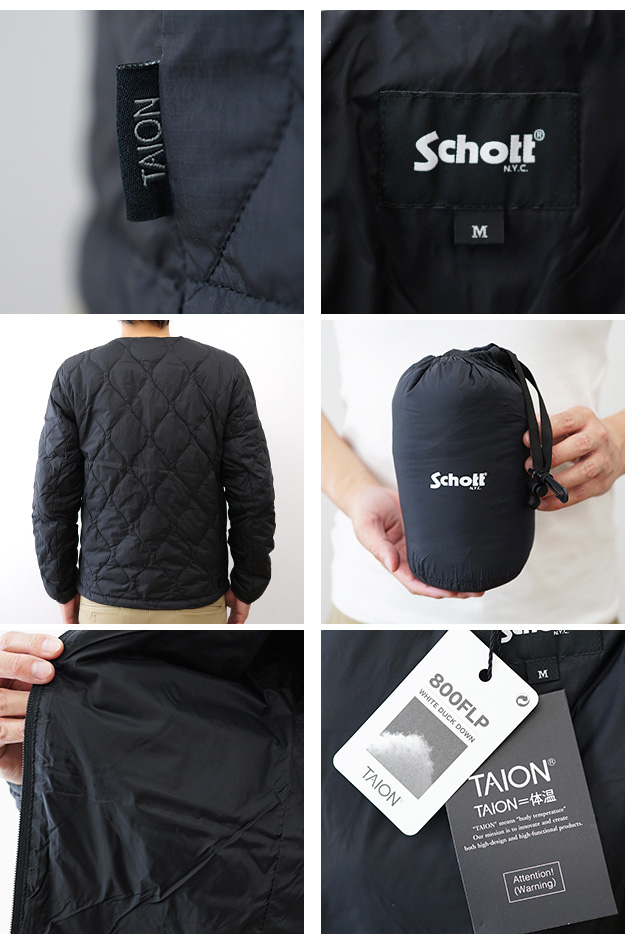 Schott N.Y.C（ショット） インナー ダウンジャケット Schott TAION