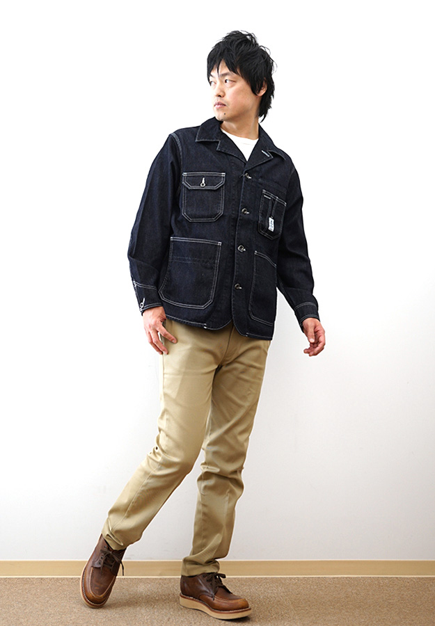 桃太郎ジーンズ（MOMOTARO JEANS） デニム カバーオール ジャケット