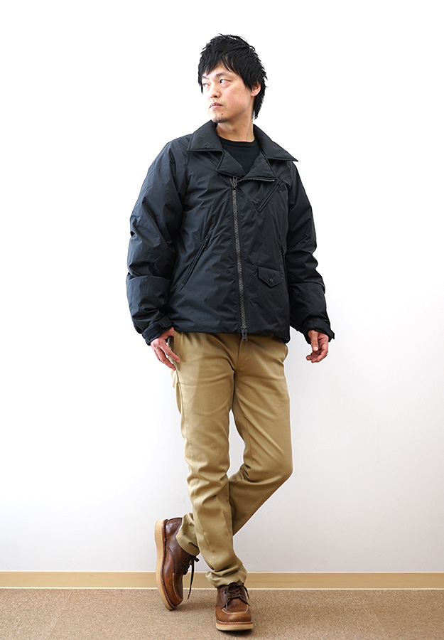 Schott ショット×NANGA ナンガ コラボ ダブルブレスト ダウンジャケット メンズ 防水透湿 AURORA TEX ダブルライダースデザイン 600フィルパワー 7825253004の画像