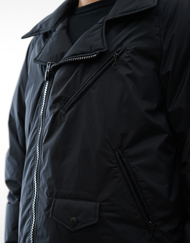 Schott ショット×NANGA ナンガ コラボ ダブルブレスト ダウンジャケット メンズ 防水透湿 AURORA TEX ダブルライダースデザイン 600フィルパワー 7825253004の画像