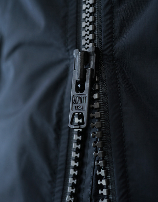 Schott ショット×NANGA ナンガ コラボ ダブルブレスト ダウンジャケット メンズ 防水透湿 AURORA TEX ダブルライダースデザイン 600フィルパワー 7825253004の画像