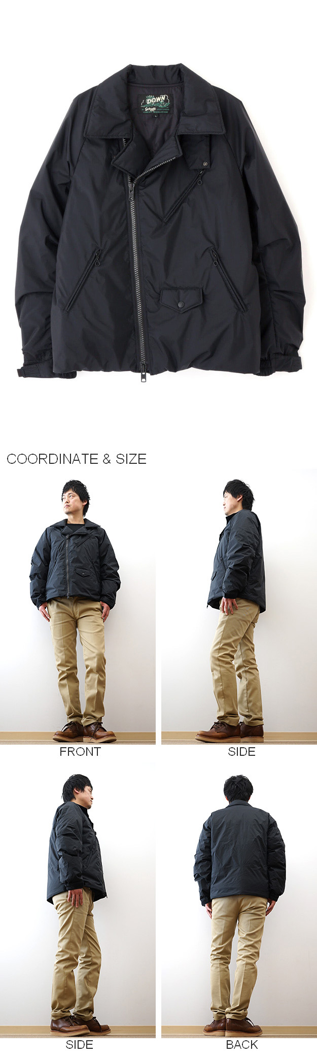 NANGA（ナンガ） Schott ショット×NANGA コラボ ダブルブレスト ダウン