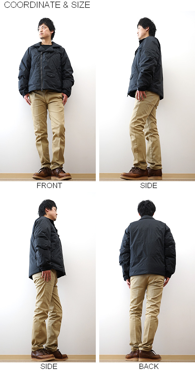 Schott ショット×NANGA ナンガ コラボ ダブルブレスト ダウンジャケット メンズ 防水透湿 AURORA TEX ダブルライダースデザイン 600フィルパワー 7825253004の画像