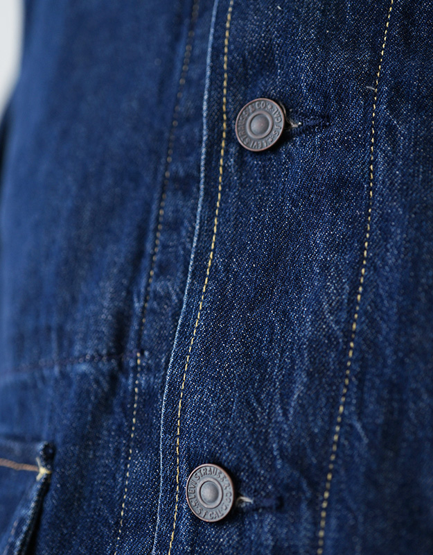 Levi's リーバイス デニムエンジニアジャケット メンズ コットン ヘンプ混紡 ライトオンス デニム素材 クラシック ボタンフロント 005AG0000 | Levi's | 05