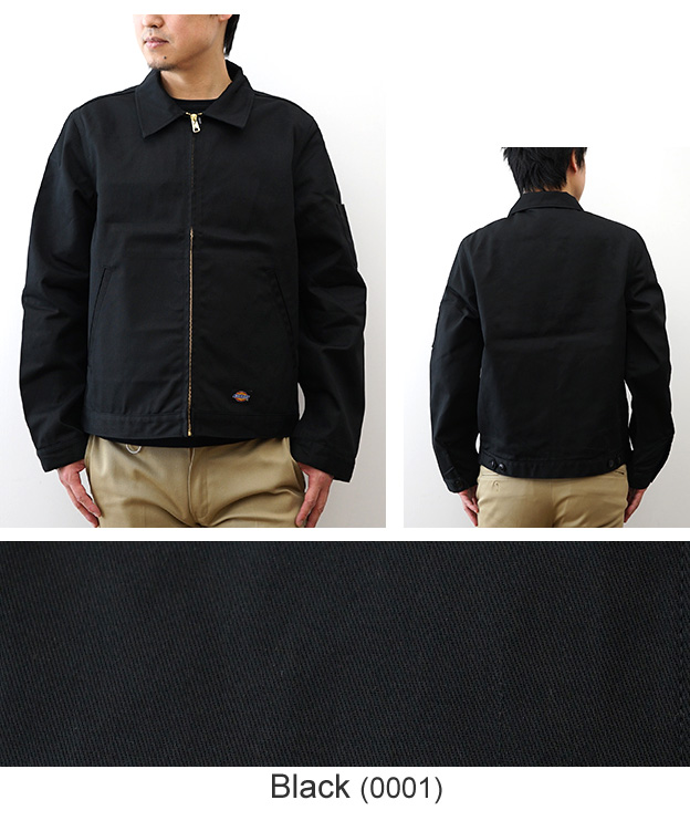 ディッキーズ　アイゼンハワージャケット　ブラック　ポリエステル　サイズM Dickies（ディッキーズ） メンズ アイゼンハワージャケット ジャケット・アウター