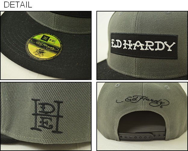 Ed Hardy（エドハーディー） ロゴ ベースボールキャップ メンズ