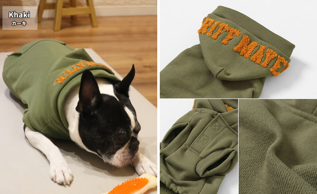 KRIFF MAYER クリフメイヤー 犬 服 裏起毛 DOG フード ロゴ パーカー ペット スウェット ドッグ ブランド 小型犬 中型犬 かわいい ペアルック 秋 冬 2427810D | KRIFF MAYER | 16