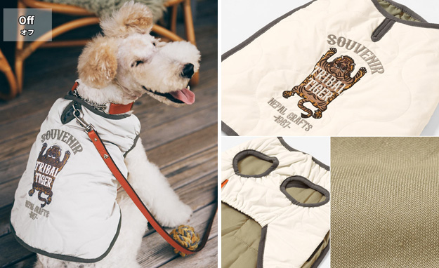 KRIFF MAYER クリフメイヤー 犬 服 スーベニア 刺繍 キルト JK DOG ジャケット アウター ペット ドッグ ウェア 小型犬 中型犬 かわいい 秋 冬 黒 2415116D | KRIFF MAYER | 11