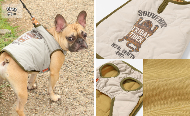 KRIFF MAYER クリフメイヤー 犬 服 スーベニア 刺繍 キルト JK DOG ジャケット アウター ペット ドッグ ウェア 小型犬 中型犬 かわいい 秋 冬 黒 2415116D | KRIFF MAYER | 12