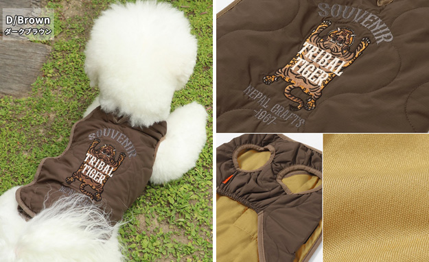 KRIFF MAYER クリフメイヤー 犬 服 スーベニア 刺繍 キルト JK DOG ジャケット アウター ペット ドッグ ウェア 小型犬 中型犬 かわいい 秋 冬 黒 2415116D | KRIFF MAYER | 15