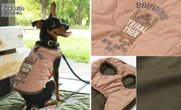 KRIFF MAYER クリフメイヤー 犬 服 スーベニア 刺繍 キルト JK DOG ジャケット アウター ペット ドッグ ウェア 小型犬 中型犬 かわいい 秋 冬 黒 2415116D | KRIFF MAYER | 16