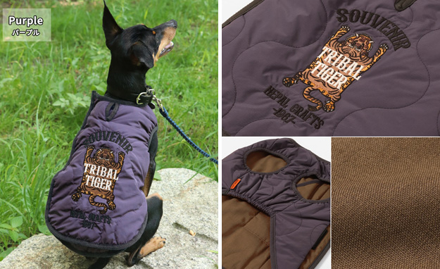 KRIFF MAYER クリフメイヤー 犬 服 スーベニア 刺繍 キルト JK DOG ジャケット アウター ペット ドッグ ウェア 小型犬 中型犬 かわいい 秋 冬 黒 2415116D | KRIFF MAYER | 18