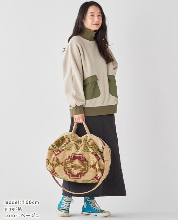 KRIFF MAYER クリフメイヤー ロンT 長袖 Tシャツ レディース ブークレタートル シンプル 裏起毛 暖かい ゆったり 体型カバー ママ 主婦 プレゼント 2317812L | KRIFF MAYER | 05