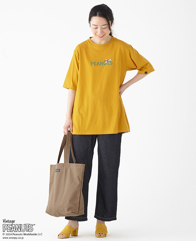 KRIFF MAYER クリフメイヤー スヌーピー Tシャツ 半袖 チュニック サーフ  レディース ピーナッツ 速乾 バックプリント 大きいサイズ オーバーサイズ 2357818L | KRIFF MAYER | 05