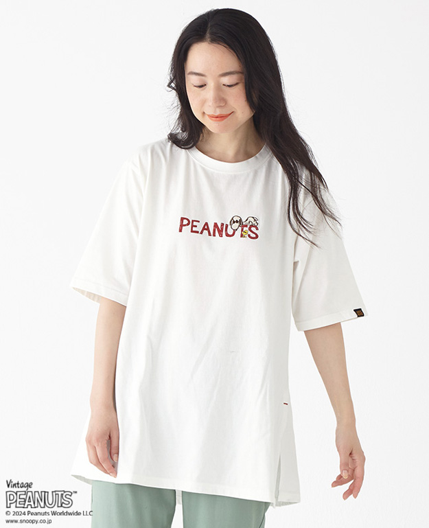 KRIFF MAYER クリフメイヤー スヌーピー Tシャツ 半袖 チュニック サーフ  レディース ピーナッツ 速乾 バックプリント 大きいサイズ オーバーサイズ 2357818L | KRIFF MAYER | 06