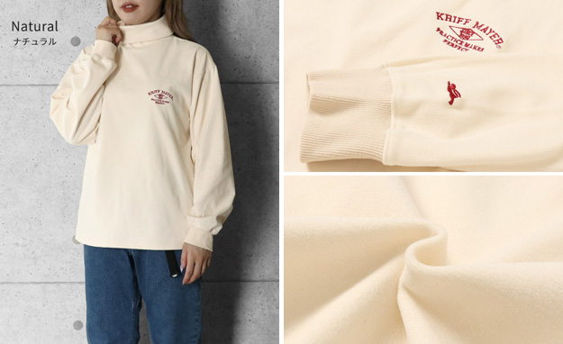 KRIFF MAYER クリフメイヤー ロンT もちのび タートルネック レディース 長袖 Tシャツ オシャレ ブランド 大きいサイズ インナー 伸縮性 暖かい 無地 2417830L | KRIFF MAYER | 13